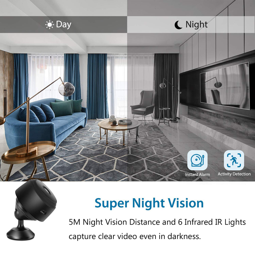 Mini Camera 1080P HD Wireless WiFi Remote IP Camera Infrared Night
