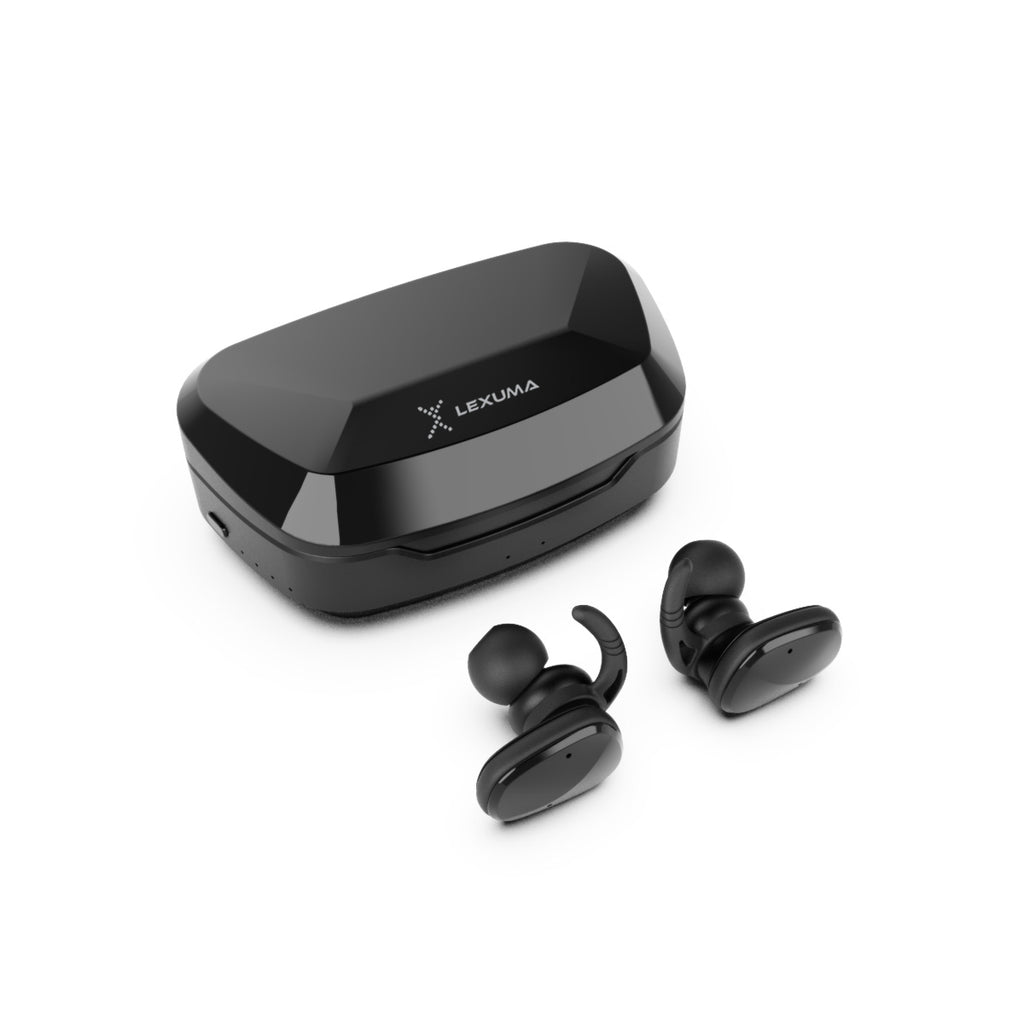 Lexuma XBUD2 True Wireless In-Ear Bluetooth IP56 Sports Earbuds [With